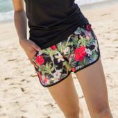 Mode Liebhaber Strand Hose Rote Blume Mode neue Paar Shorts Schwimmen Männer Damen board Shorts leicht trocknen