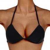 Mode Sommer solide sexy Damen Gepolsterte  Schulterfreien Bikini nur erste grundlegende Badeanzug push up