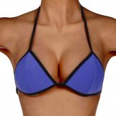 Mode Sommer solide sexy Damen Gepolsterte  Schulterfreien Bikini nur erste grundlegende Badeanzug push up