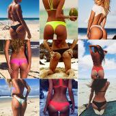 sexy Bademode Damen Brasilianischen Bikini Bottom frech Bikini Bottom tanga Strand Badeanzug Höschen