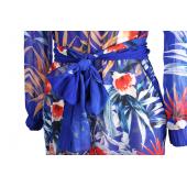 Sommer Damen sexy Badeanzug auf Stil Badehosen Bikini Vertuschung Blume split Strand langen Sommerkleid Gewand Vestidos