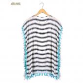 pareos playa Sommer Chiffon Strand Vertuschung Gestreiften Beachwear Kleid tuniken Badeanzug Badeanzug auf Badehosen