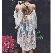 neue Sommer Damen n Badeanzug Beachwear Bikini Beach Vertuschung Vestidos Swimwears Floral sexy Spitzen