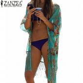 plus Size xxl Sommer ist Mode für sexy Badeanzug Damen am Strand tragen Kimono Badeanzug Vertuschen