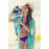 sexy Damen und Chiffon kaftan Bikini Vertuschung Strand Dress Badehosen Kimono Strickjacke