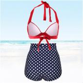 Damen Tankinis Set Polka Dot push up Badehosen und Badeanzüge mit hoher Taille Grösse Tankini Damen Damen