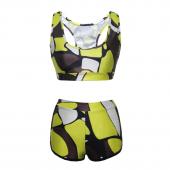 Tankini 3d Drucken Bikini zwei Stück Badeanzug weibliche Badehosen Strand atmungsaktive Badeanzug Maillot de Bain