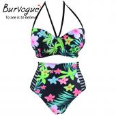 burVogue Schwimmen tragen plus Size Tankinis Sets für Damen Tankinis Setzt sexy Badeanzug zwei Stück push up Tankinis