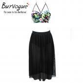 burVogue Schwimmen tragen plus Size Tankinis Sets für Damen Tankinis Setzt sexy Badeanzug zwei Stück push up Tankinis