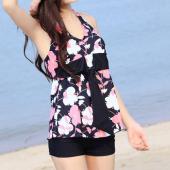 zwei Damen Badekleidung push up Tankinis Set Bikini Florale parttern Sommer Damen Badeanzüge und Grösse m 2xl