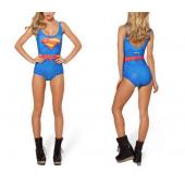 Bikini Body ich bin Batman Superman ist wonder Woman Badeanzug Digital Printing Drucken Badehosen Damen ein Stück