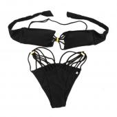 beliebter heißer sexy Schwarz Gepolsterte n Rand auch dolly Bikini Badehosen Baden Schwimmen Anzug neuen heißen