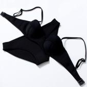 Neopren Badehosen Damen Mode Bikini neuen Sommer sexy Badeanzug Womens Badeanzug push up Bikinis Set bathsuit