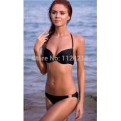 heißes Verkauf Mode sexy Damen Drücken die Gepolsterte  Badehosen Badeanzug Bandeau Bikini Set Beachwear 8 Farben