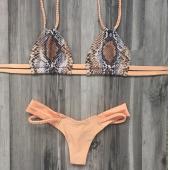 die neuen Bikini straped Badeanzug Bademode Badeanzug Print Bikinis Damen Feste Drücken die Brasilianischen Bikini Mail