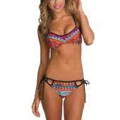 heiße Marketing sexy Damen Bikini hat Bandeau push up Gepolsterte  BH Badeanzug Badehosen Jul14 Beachwear