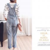 tc Womens Overall Denim Overalls Frühling im Herbst lässige Riss loch weite Hosen zerRissen Taschen Jeans Overalls xl