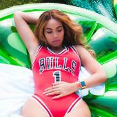 red Rompers Womens Print Overall rihanna miley beyonce bulls Bodysuit basketBall Badehosen Badeanzug Overalls kostüm