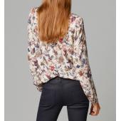 neue Blusen Damen Mode druck auntumn Femininas Hals Floral roupas Polyester Lady Shirt billige Kleidung