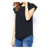 Sommer Damen Blusen Chiffon Shirts Damen Kleidung casual T Shirts blUSA FeMinina Polka Dot Print ÄrmelLosen