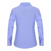 neue Damen lange Ärmel reine Farbe Gestreifte Blusen aus Kragen lässige high Street Frau Fashion Shirts