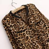 Damen Bluse Leopardenmus...