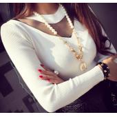 aus Tops sexy Mesh Patchwork Winter Damen Bluse Hemd mit langen Ärmel Hebt Tops Damen Locker blUSA Feminina