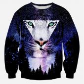 alisister neue Mode Damen Männer 3d Shirt gedruckt cat Pizza Tiger Sweat Shirts Womens Harajuku Galaxie Kapuz