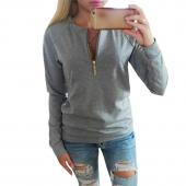 lässig Damen Hals lange Ärmel KapuzenPulli Damen Winter Springer Pullover