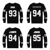 01 bts bangtan Jungs Jung Kook jhope jin Jimin v suga Sweat Shirt für Damen Schwarzen Herbst lange Ärmel Hoody