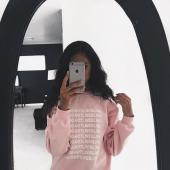 Herbst Mode Rosa geschröpft dick warm Hoodies Pullover 800 hotline Winter Grafik SweaT Shirts Damen