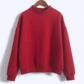 Damen SweaT Shirt Europa und die Vereinigten Staaten Farbcodes Locker lange Ärmel Harajuku Stil Hoodi Cashmere pull