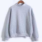 Damen SweaT Shirt Europa und die Vereinigten Staaten Farbcodes Locker lange Ärmel Harajuku Stil Hoodi Cashmere pull