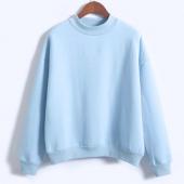 Damen SweaT Shirt Europa und die Vereinigten Staaten Farbcodes Locker lange Ärmel Harajuku Stil Hoodi Cashmere pull