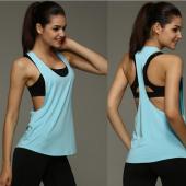 Sommer sexy Damen Tank Tops tRocknen schnell Locker fitnesscEnter fitness Sport Ärmellose Weste einwertigen