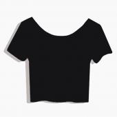 Damen am besten Verkaufen u Hals sexy Pflanzliche Top Damen Kurzarm T Shirt Tee kurzen T Shirt die stretch