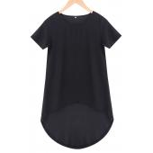 neuer Damen sexy Chiffon Kurzarm T Shirts lässig Lockere Sommer höchstens überGrosses T Shirt