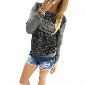 Damen neue brief Print lange Ärmel T Shirt lässig SweaT Shirt süß Hoodies Tops heiß