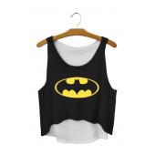 FLederMaus geheimnisvoller Sommer Mode Damen Pflanzliche Tops sexy Tank Tops Vintage Mädchen Hemd Schwarze persönli