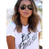 die Magie passiert Print schreiben T Shirt Damen oben T Shirt Damen T Shirt lässig T Shirt Tee Femme Sommer Vogue