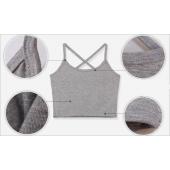 Damen Tank Pflanzliche Tops Sport Style Bustier cross Halter Sommer kurz Tees Damen 7 Farben soild Modal Weste