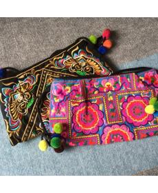 heißer verkauf Bestickte Taschen Nationalen trend handgefertigten stoff stickerei schulter kreuzkörper Damen