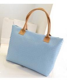 Weben Damen Pu Leder Billige Handtasche Tote schulter beutel große Kapazität PU Weave Taschen Fashion Design