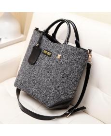 neue Mode Berühmte Marke Damen Eimer Retro Leder Handtasche Woolen Design Schultertasche für Damen Weibliche