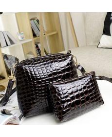 2 stück Damen Taschen neue Mode Tasche Handtaschen Mode Handtaschen Messenger Schultertasche Krokodil PU Leder