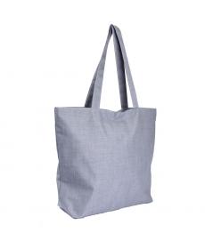 Damen Leinwand Einkaufstaschen Shopper Reißverschluss Eco Schulter Vielseitig Sack Sommerurlaub Strand DIY Maler