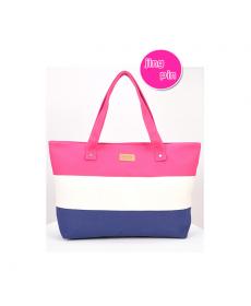 Damen Strand Tragetasche Mode Farbe Stripes Druck Handtaschen Damen Große Umhängetasche Lässig
