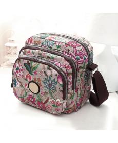 neue Mode Sommer Damen Messenger Taschen Leinwand Blumendruck Crossbody Umhängetaschen Kleine Damen Designer