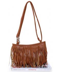 nette Mode Womens Vintage Faux WildLeder Fransen Quaste PU Ledertasche  Schulter Handtasche Crossbody Tasche
