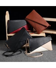 Europäischen und Amerikanischen Stil Damen Handtasche Mode Patchwork Dame Kupplungen Getäfelten PU Leder